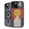 Colorado Flag Dark Wood iPhone 15 Kickstand Case